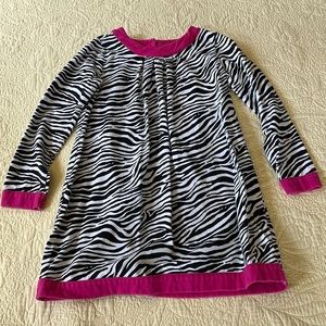 Zebra stripe mini dress
